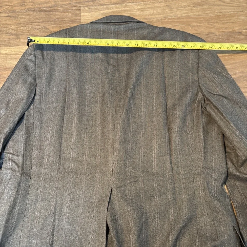 Sartorus for mr. Sid Mens Gray Pinstripe 3 Button Blazer Sport Coat Jacket 47R